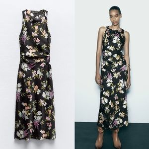 New Zara Floral Printed Midi Dress - 8387/218